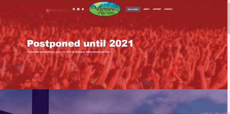 Victory In The Valley - WordPress site